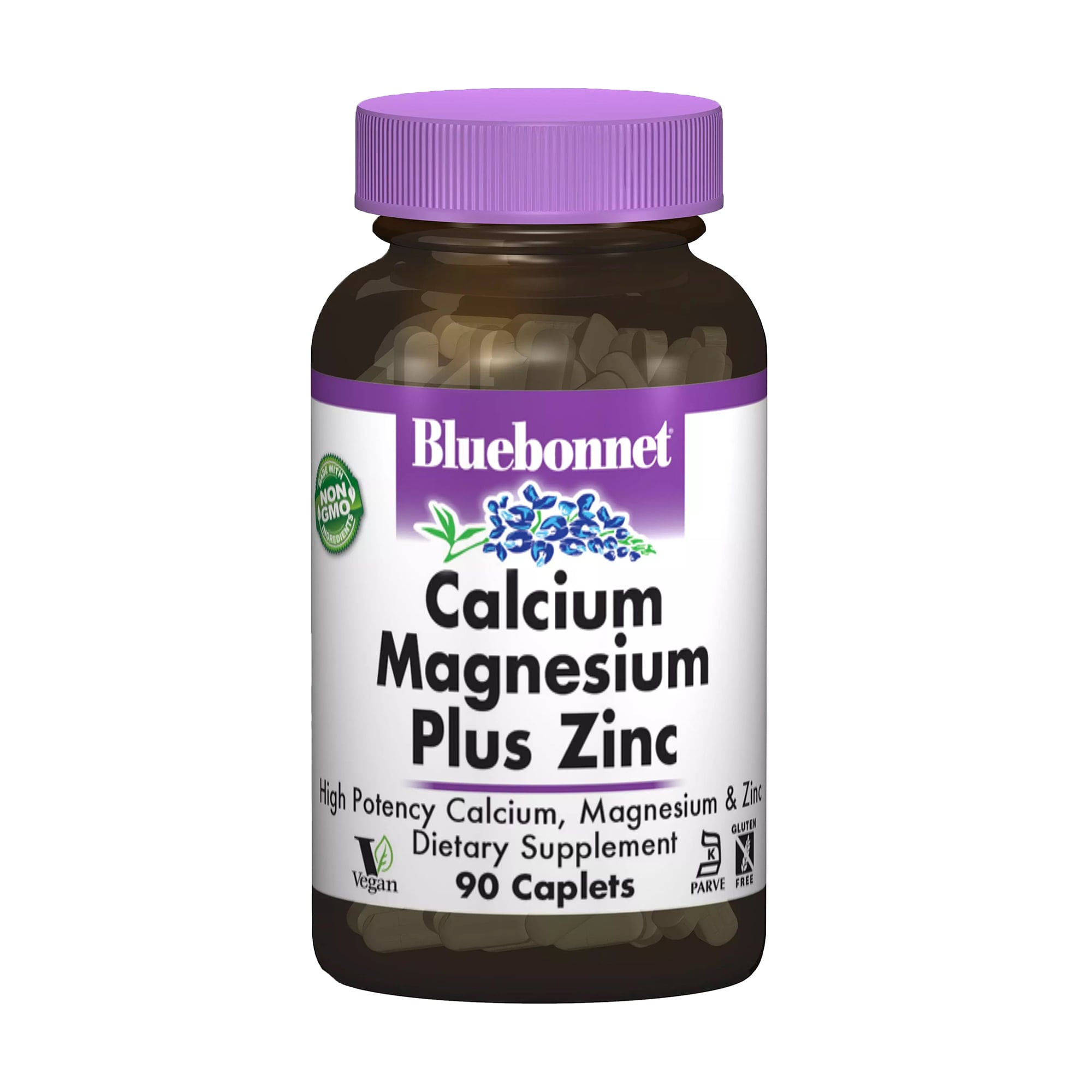Кальцій, магній + цинк Bluebonnet Nutrition Calcium, Magnesium Plus Zinc, 90 капсул